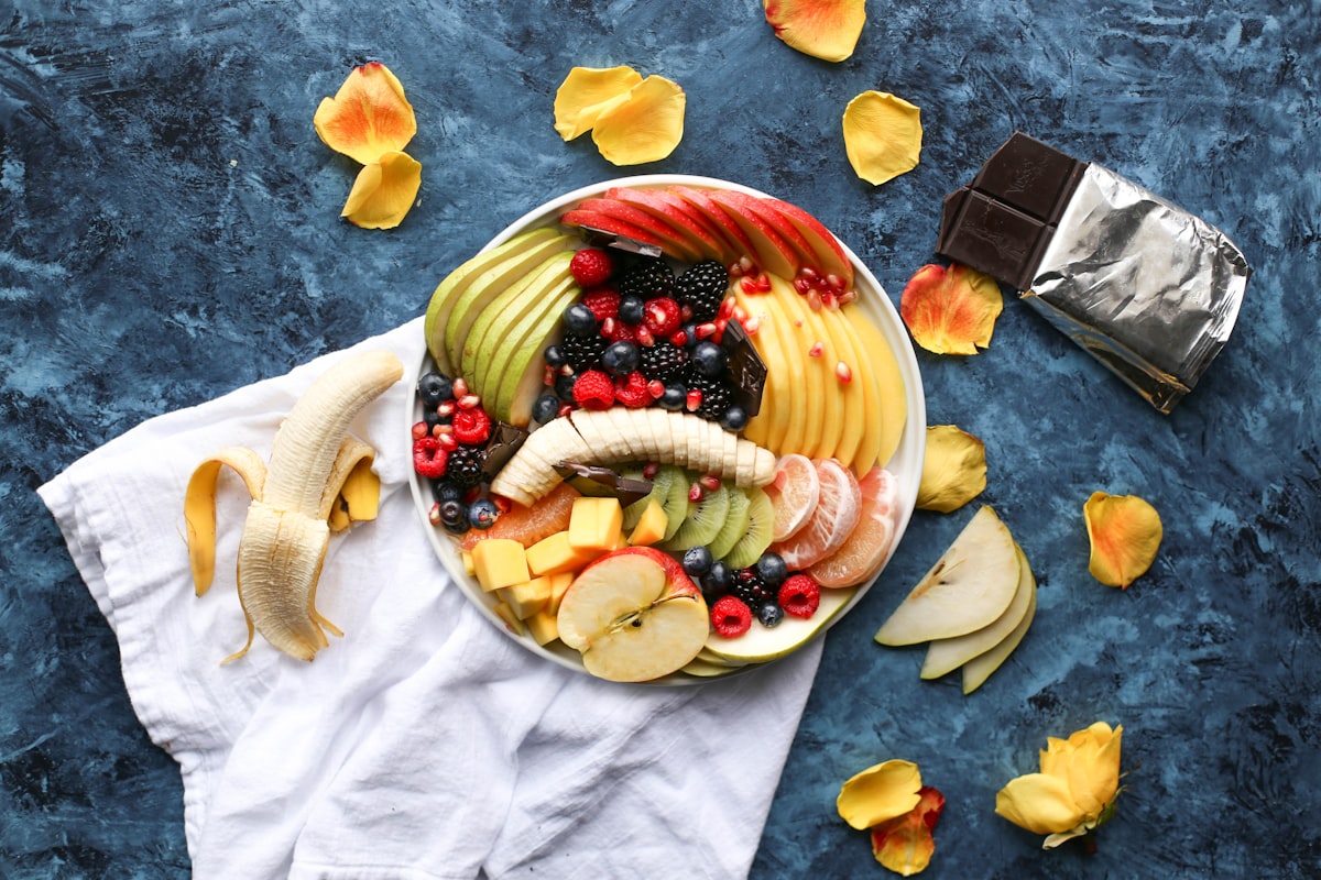 Vibrant smoothie bowl topped with berries, nuts, and seeds